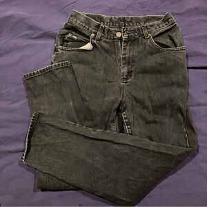 High rise gray jeans